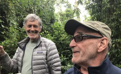 Gregory Castle outside with Francis Battista